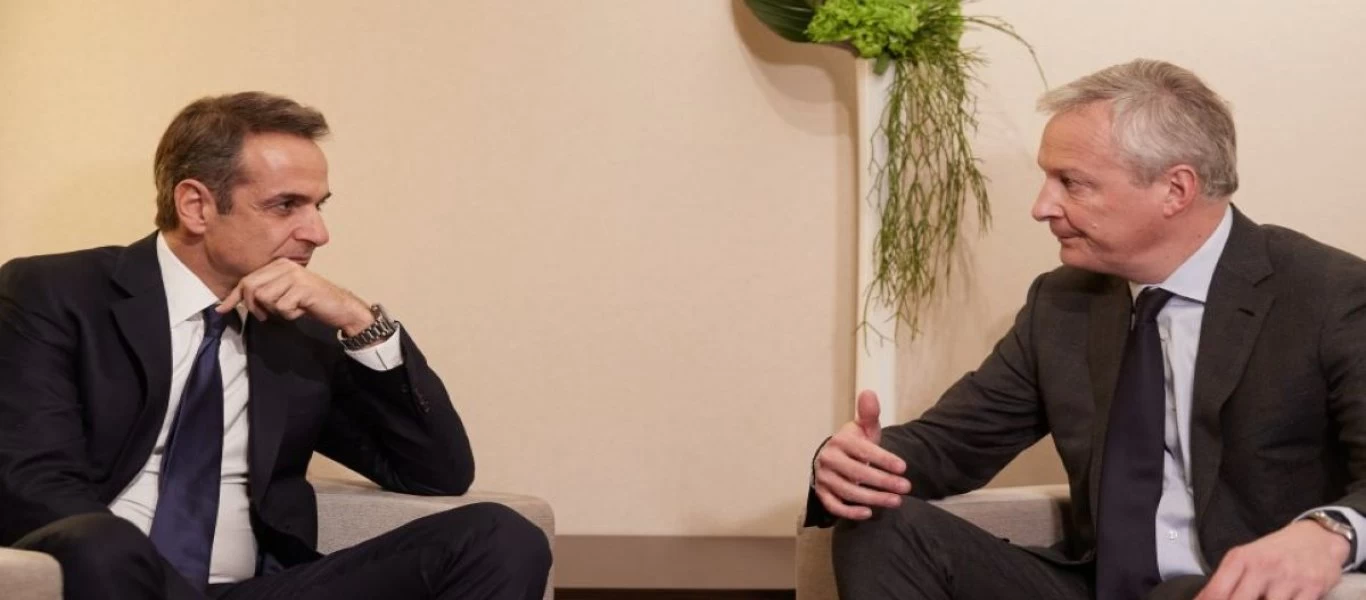 Νταβός: Συναντήσεις Μητσοτάκη με Λεμέρ και Κάρενμπάουερ